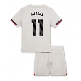 Dětské fotbalový komplet Chelsea Jamie Gittens #11 Venkovní košile 2025-26 Krátkým Rukávem